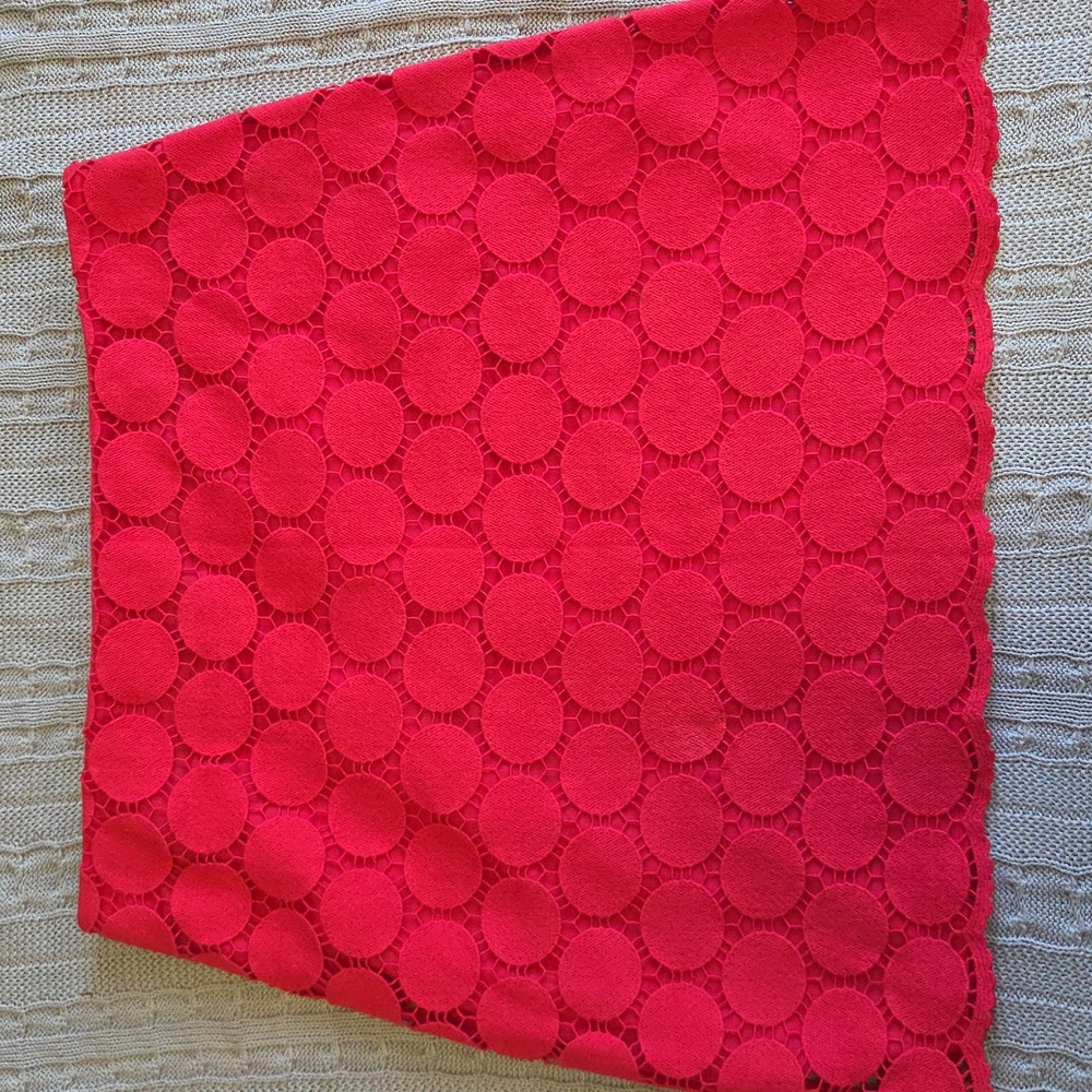 Boden Red A-line Skirt Size 10 Perfect Condition Circle Pattern